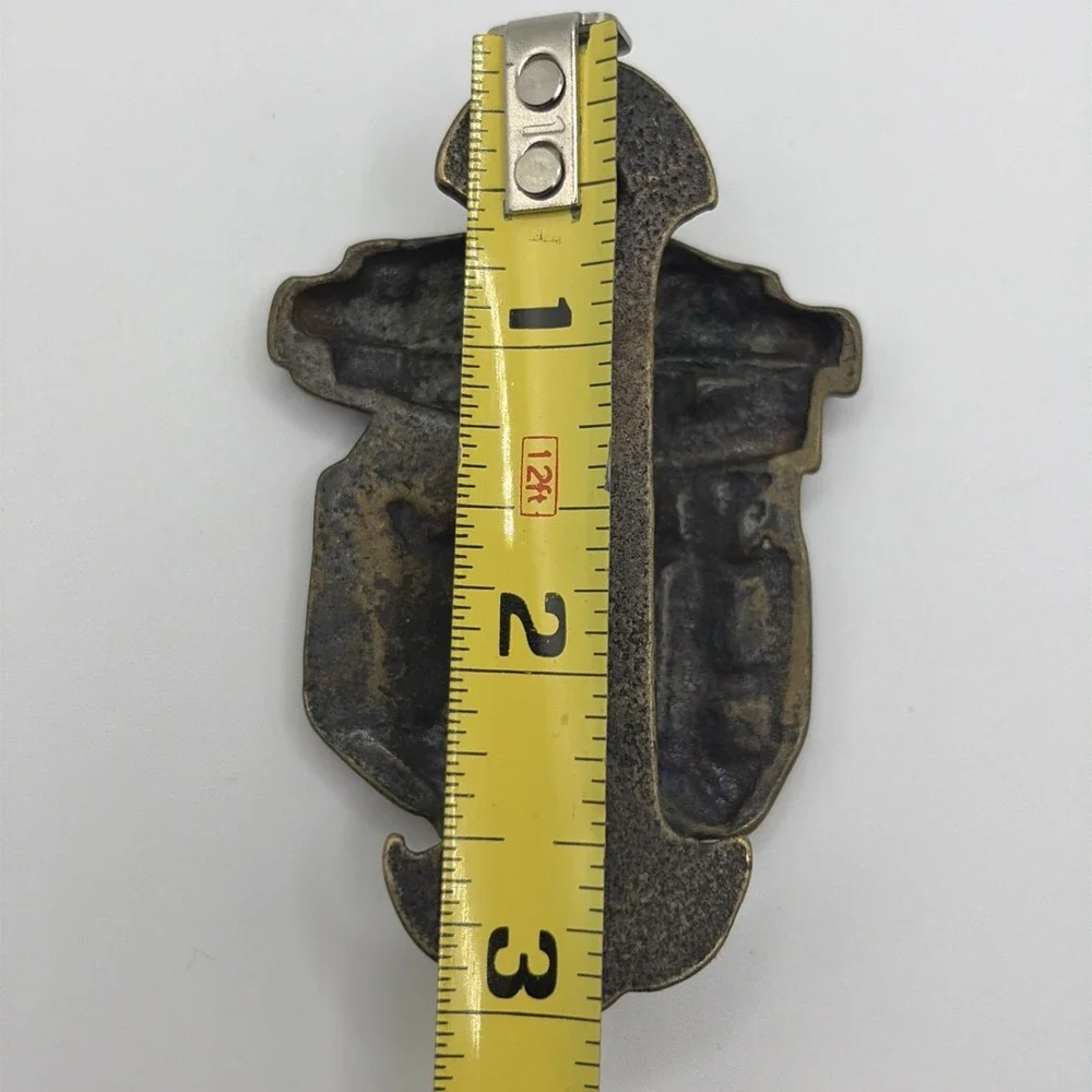 Antique Polperro House on the Props Door Knocker Solid Brass